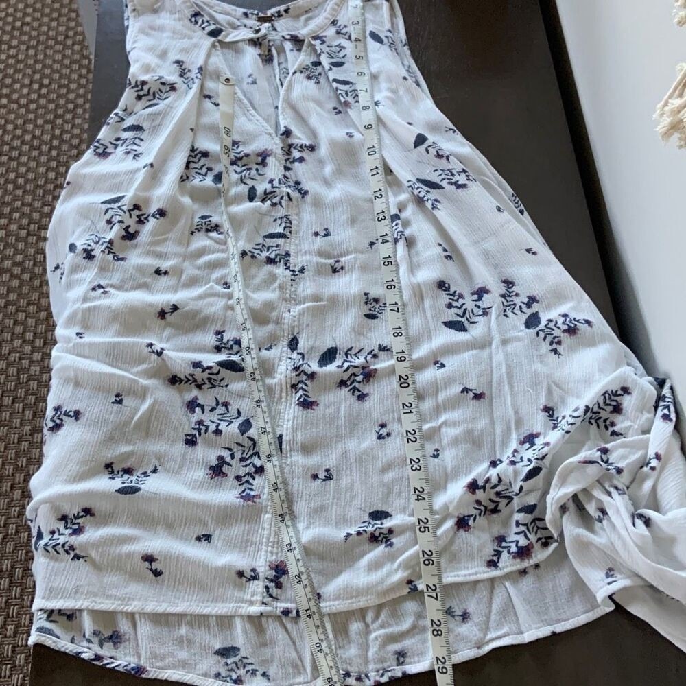 FREE PEOPLE Women's Snap Out Of It Floral Swing Mini Tunic Dress Pockets Medium - Picture 11 of 12